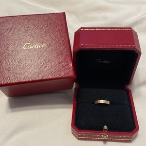 Authentic Cartier gold wedding band